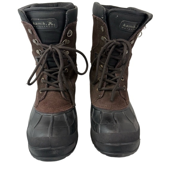 Kamik Mens Size 9 Brown Suede Lace-up Insulated Waterproof Boots - Picture 11 of 11